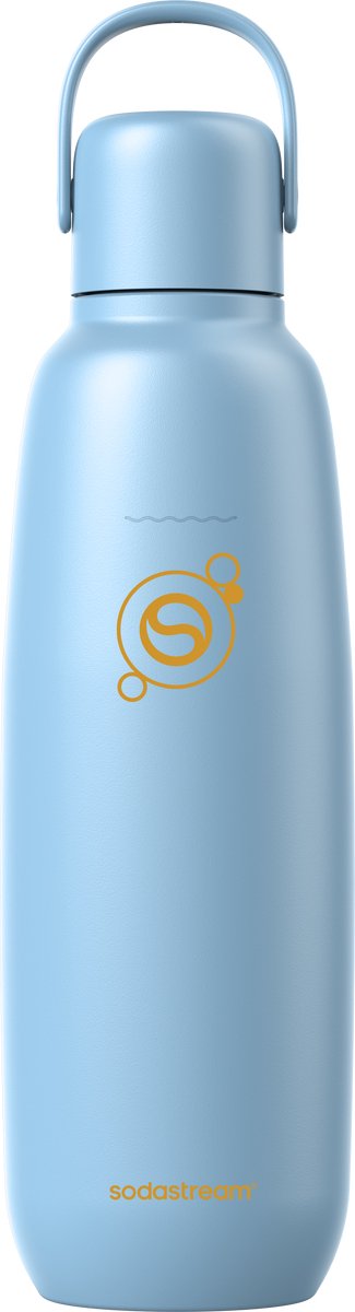 0.9L Sodastream fizz & go™ roestvrijstalen bruiswaterfles (ice)