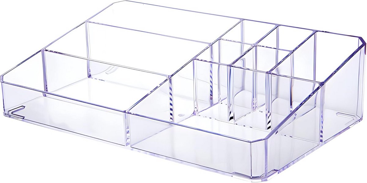 Make-up Organizer - Cosmetica Opberger - Bureau Organiseren - Heldere Acryl Koffer - 31.5 cm Lengte - Transparant
