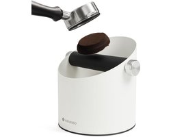 Afslagbak Roestvrij Staal - Espresso Container - Koffiedik Afslaan - Stil & Stabiel Design - Grote Capaciteit - Zilver