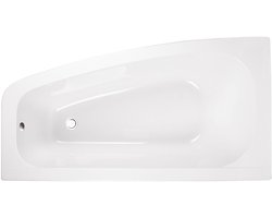 Badland LUNA hoekbad 150 x 80 cm links wit zonder zijpaneel
