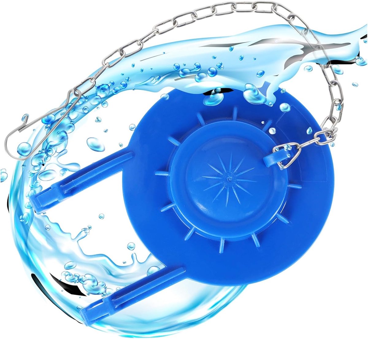 Toiletflapper Vervanging - Toilettank Onderdeel - Lekkage Oplossen - Universele 2 Inch Pasvorm - 2 Inch - Blauw