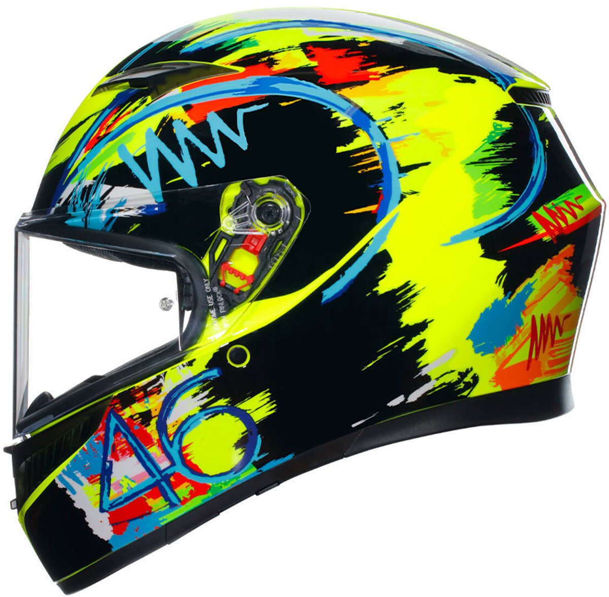 AGV K3 ROSSI WINTER TEST 2019 - Maat XL - Integraal helm - Scooter helm - Motorhelm - AGV K3 ROSSI WINTER TEST 2019 - Maat XL - Scooterhelmen mannen en vrouwen. – foto 4