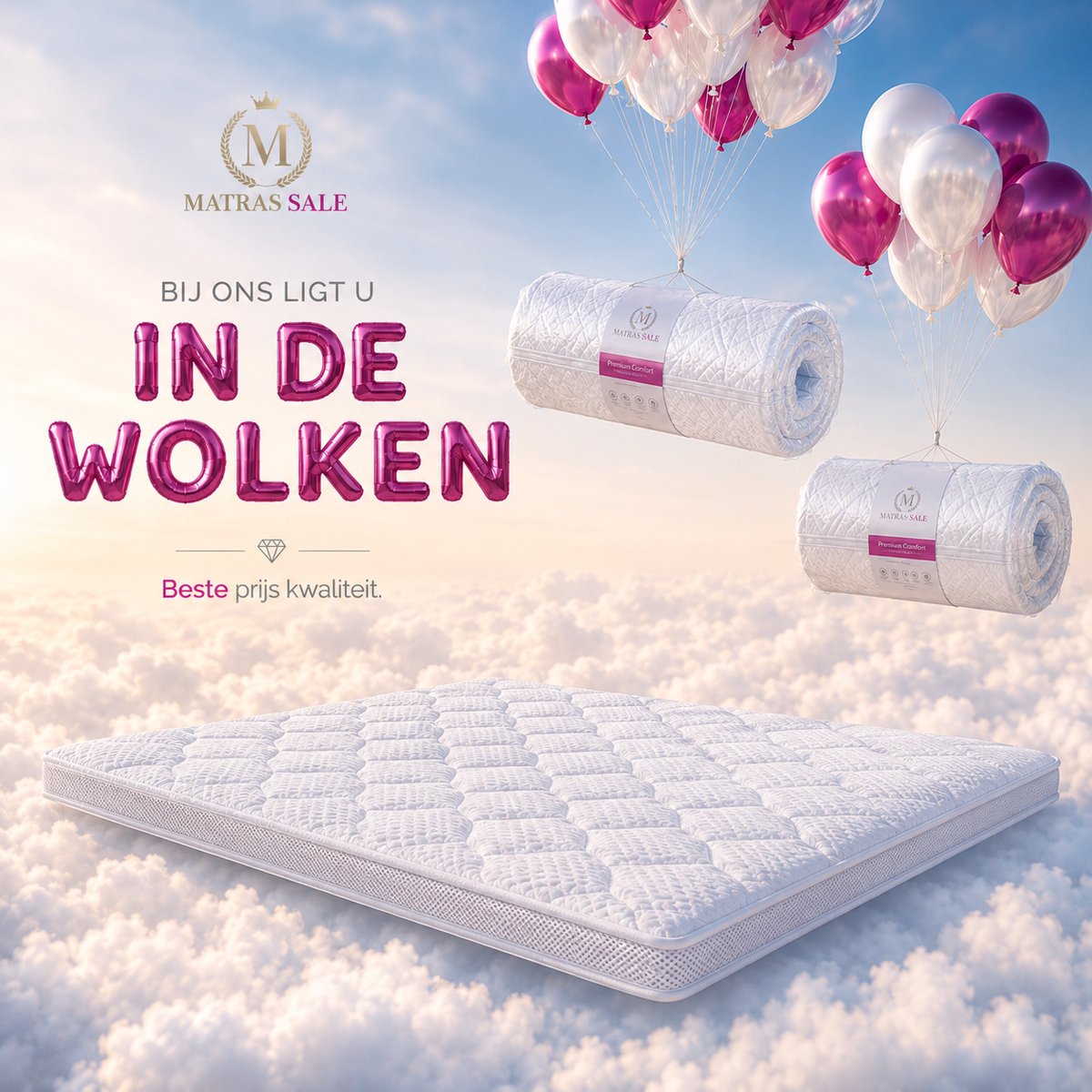 Hotel-Excellent Tencel Topper 140x200 - Topper Traagschuim - Memoryfoam - Tencel Hoes - Afritsbaar en Wasbaar
