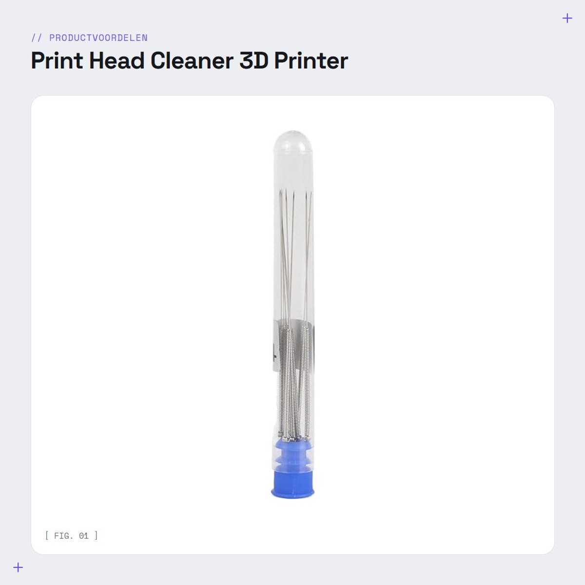 Dailygoods- Printkopreiniger 0.4mm - Reinigingsset - Voor 3D Printer - Flexibel/Materiaal - 10 Stuks - Duurzaam/Herbruikbaar - Nozzle Cleaner