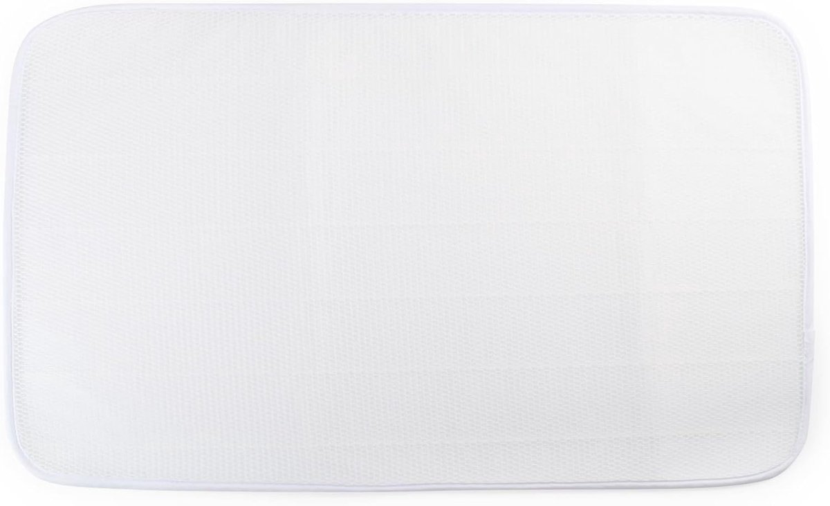 SafeSleep 3D Matrasbeschermer voor Baby en Kind - 90 x 40 cm - Anti-allergeen - Wit