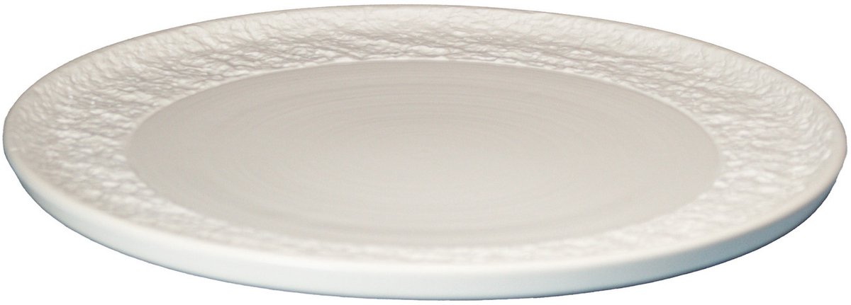 Chalk coupe bord op voet 16 cm - set van 6 stuks