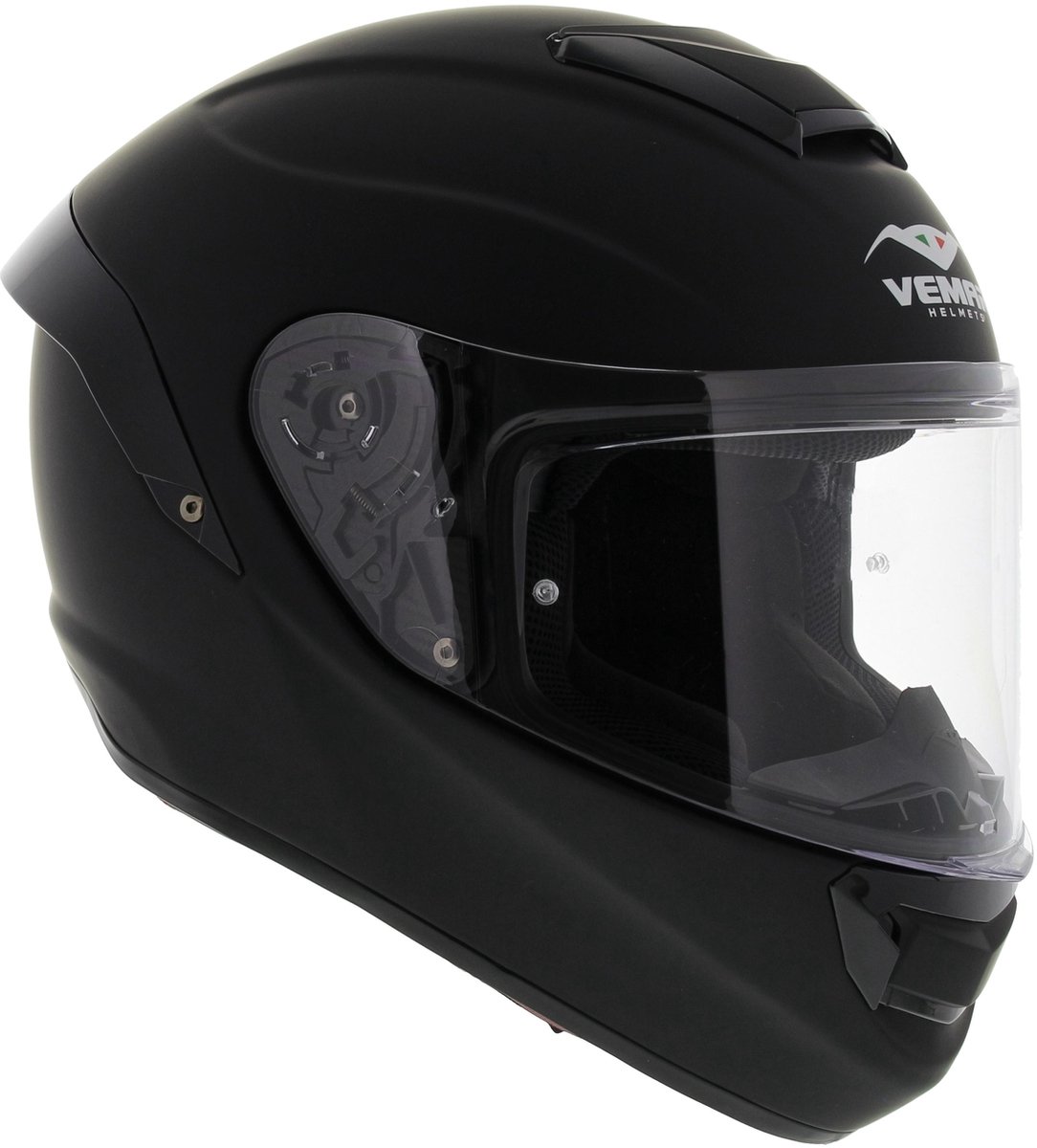 Vemar Motorhelm Hurricane solid mat zwart XL