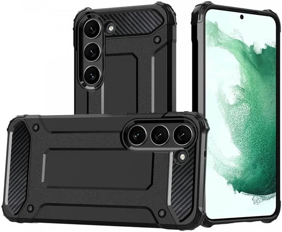 Coque adaptée pour Samsung Galaxy A05S. | Résistant aux chocs | Couverture arrière hybride | Housse de protection | Résistant aux chocs | Une protection supplémentaire | Noir