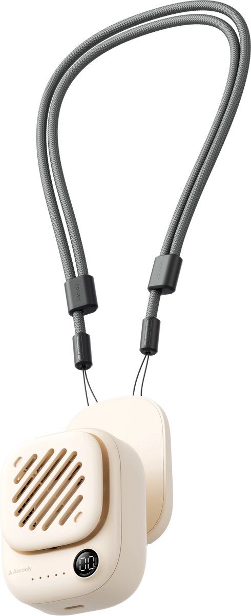 Aecooly Click O1 – Hands-Free Nekventilator – 2000mAh – 10u – Beige