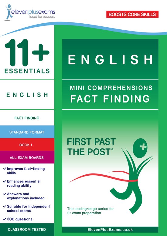 11+ Essentials English: Mini-Comprehensions Fact-Finding Boo ... - cover