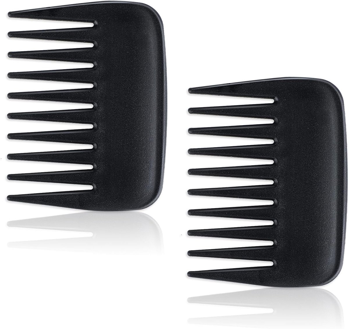 Brede Tandenkam - Mini Stylingkam - Haar Styling - Anti-statisch Ontwerp - 9 x 7 cm - Zwart