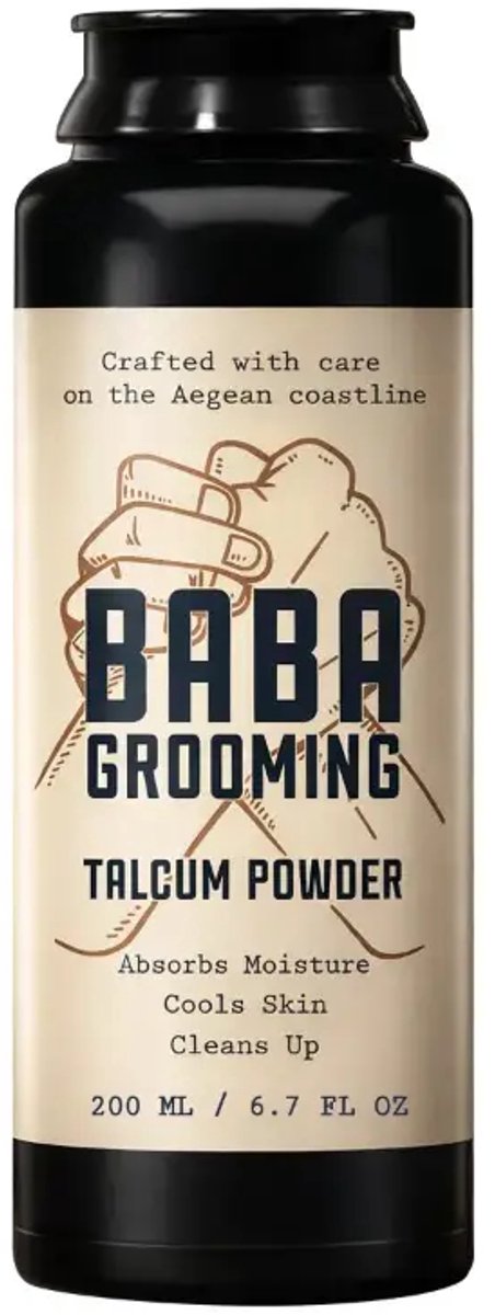 Baba Grooming Talcum Powder 200ml - Barber Talkpoeder - Absorbeert Vocht - Fris Gevoel