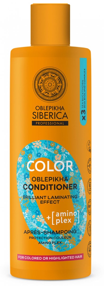 Natura Siberica Oblepikha Color Kleurbeschermende Conditioner Amino Plex 400 ml