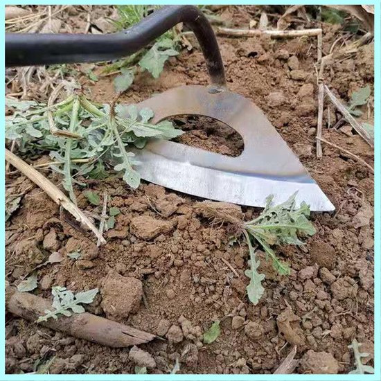 Dailygoody - Handheld wieden hark - Tuingereedschap - Duurzaam en sterk - Holle schoffel - Ideaal voor tuin en boerderij - Voor planten en groenten van Merkloos	 — afbeelding 5