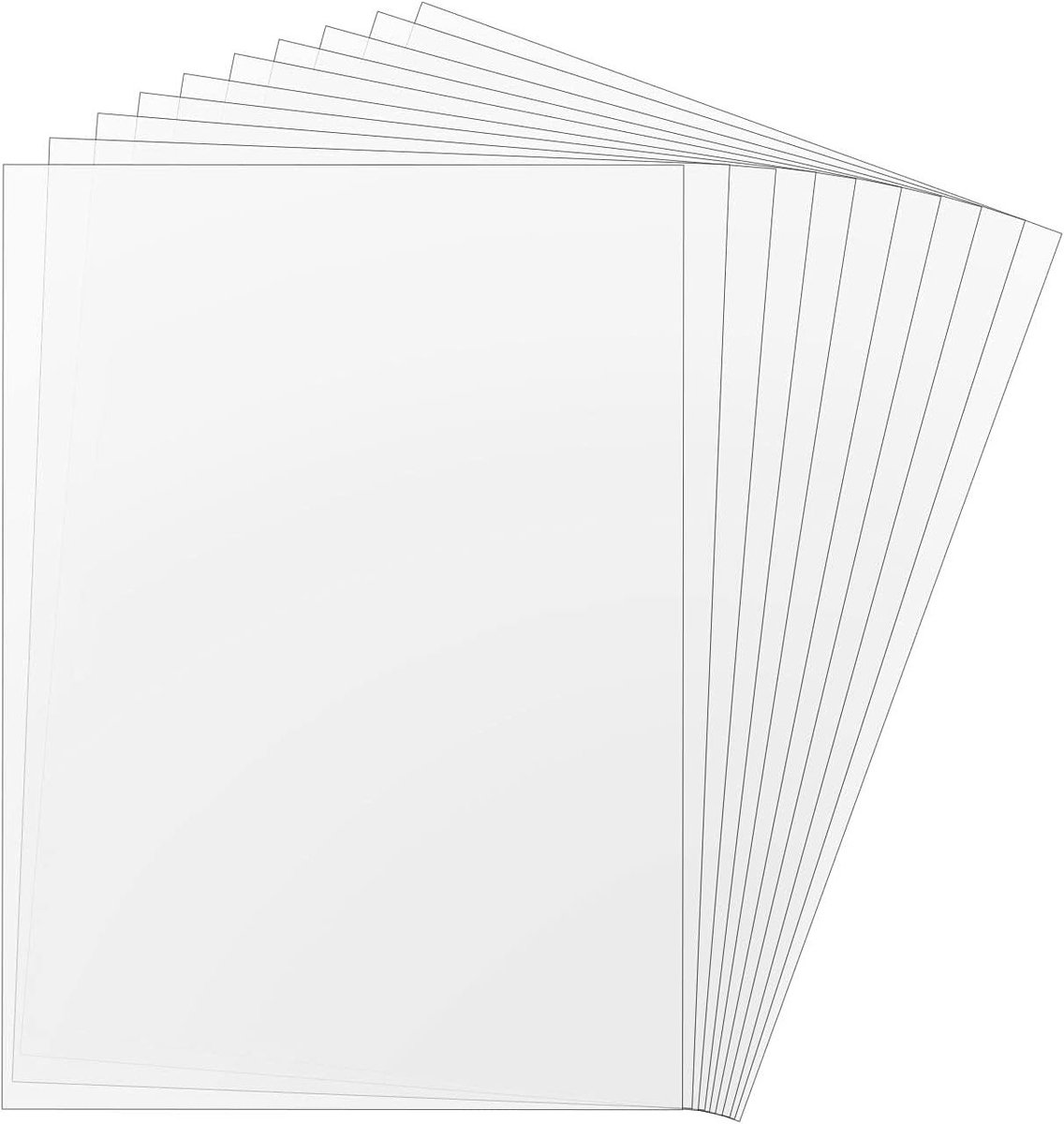 Transparante A4 Mylar Folie Sjablonen voor DIY Creaties en Snijden, 0.3 mm - 10 Stuks voor Schilderen en Airbrush Crafting