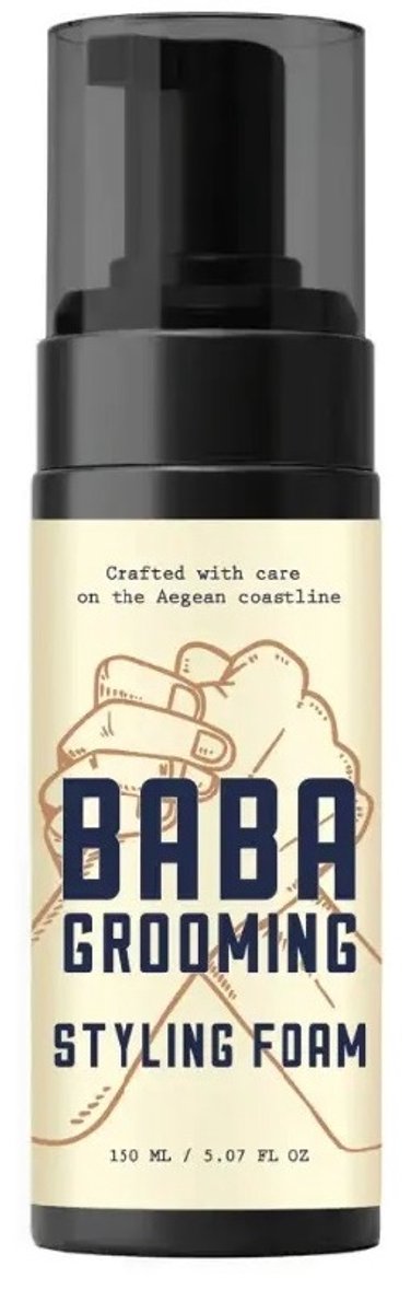 Baba Grooming Styling Foam 150ml - Volume & Textuur - Voor Föhnen en Krullen - Lichte Hold.