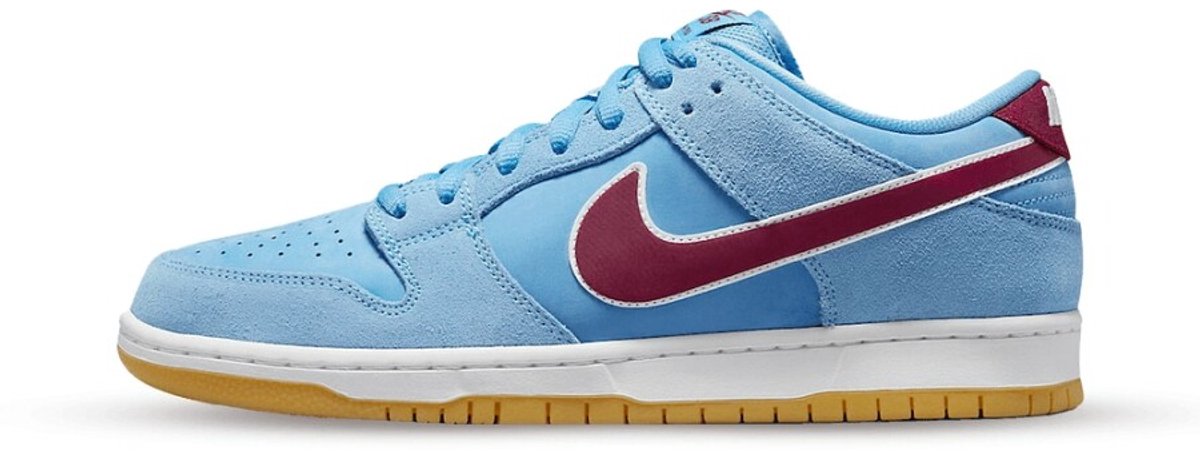 Nike SB Dunk Low PRM, Valour Blue Team Maroon, DQ4040-400, EUR 38.5