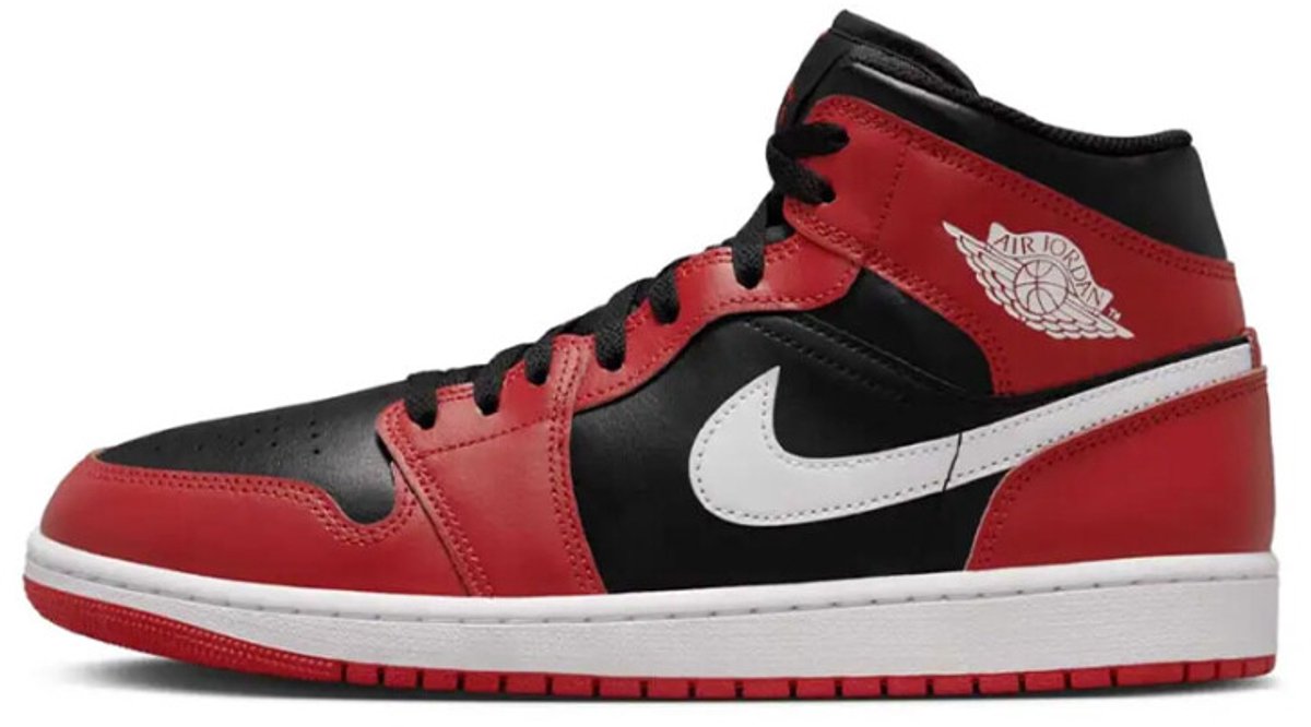 Nike Air Jordan 1 Mid Heren Sneakers � / Doos zonder deksel Rood