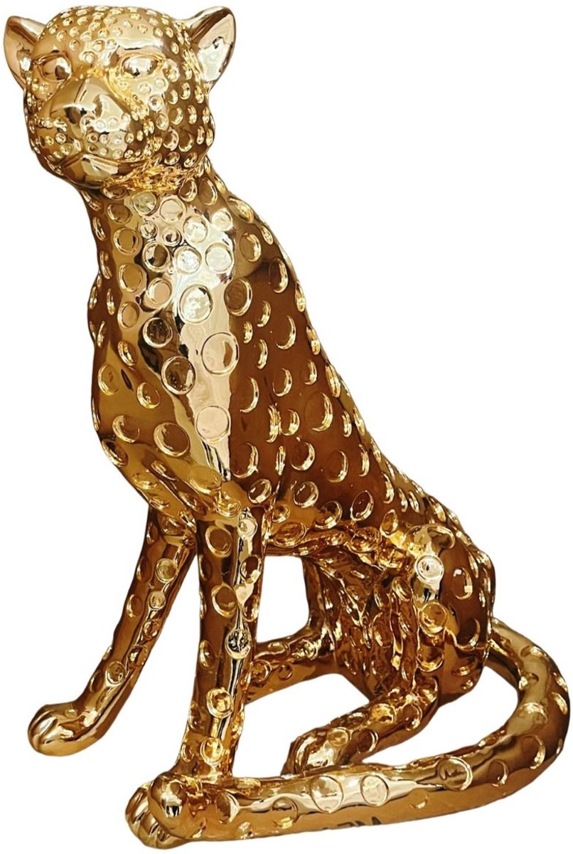 DECORATIE CNR1611 LEOPARD | 50 CM GOUD