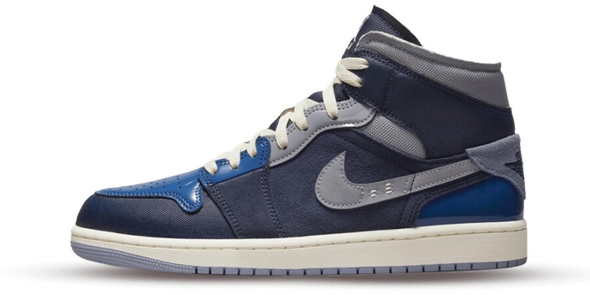 Air Jordan 1 Mid SE Craft Herenschoenen Obsidian/French /Ashen Slate Grijs