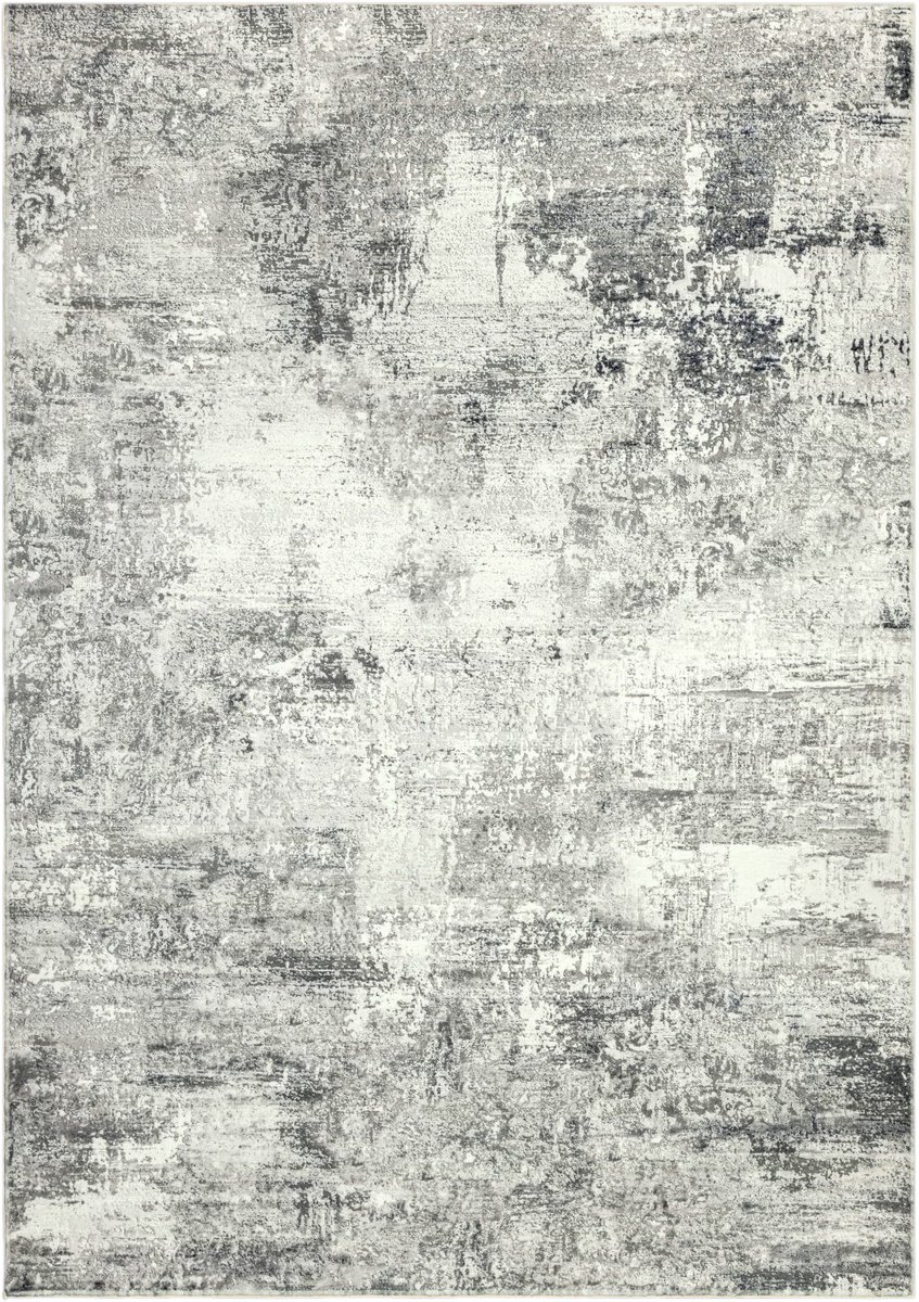 Vloerkleed Posh 305 grijs – 230 x 330 cm – 100% polyester, machinegeweven