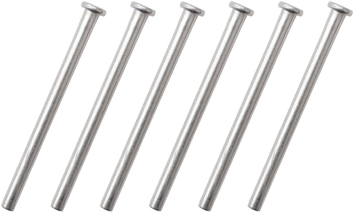 Cosensi- Deurscharnierpennen 9,5 cm - 6 stuks - Duurzaam - Zilverkleurig - Vervangingspennen - Modern ontwerp - Scharnierpennen
