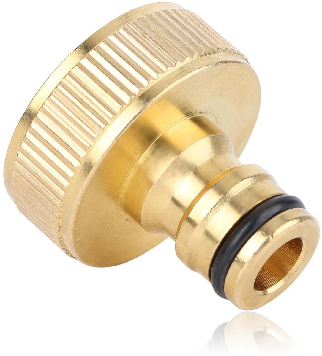 NTH products- Tuinslangconnector - Snelle aansluiting - G1 vrouwelijke schroefdraad - Messing - Duurzaam - Eenvoudige installatie - Geen lekkage - Tuinslangadapter