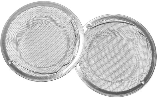 Dailygoods- Gootsteenzeefje Roestvrij staal - Afvoerzeef - Antiverstopping - Opklapbare handgreep - Veilig in gebruik - 1 mm gaten voor optimale waterstroom van Dailygoods — afbeelding 3