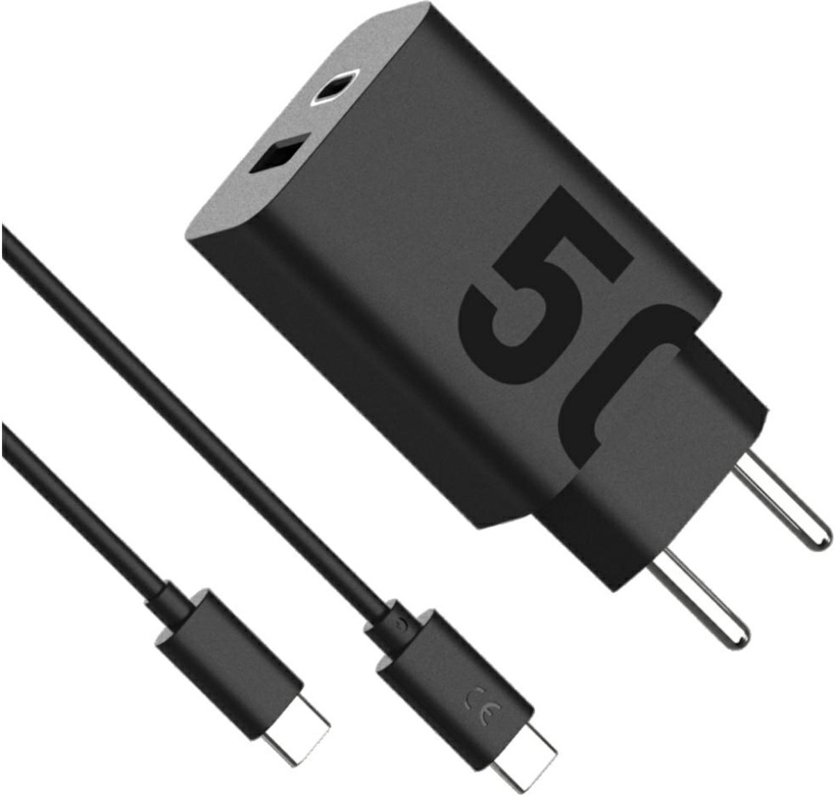 Motorola Turbo Power 50W (1x USB-C / 1x USB) lader met USB-C kabel MC-502