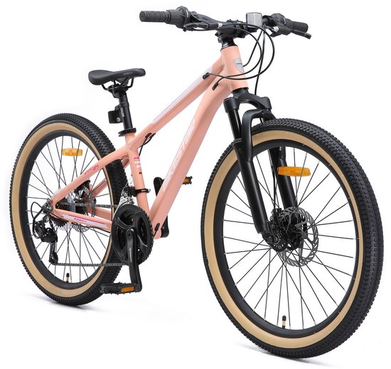 Bikestar MTB Sport 21speed 24inch zalmroze van Bikestar — afbeelding 4