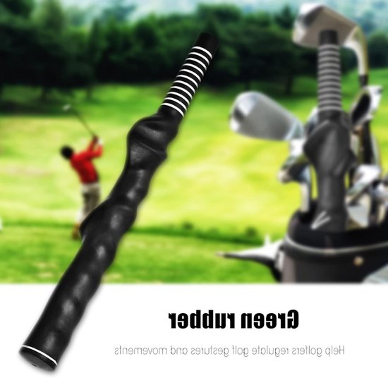 Zwarte Golf Swing Trainer Grip voor Rechtshandige en Linkshandige Golfers - Leerhulpmiddel voor Verbeterde Grip, Houding en Oefening met Lichtgewicht Ontwerp — afbeelding 2