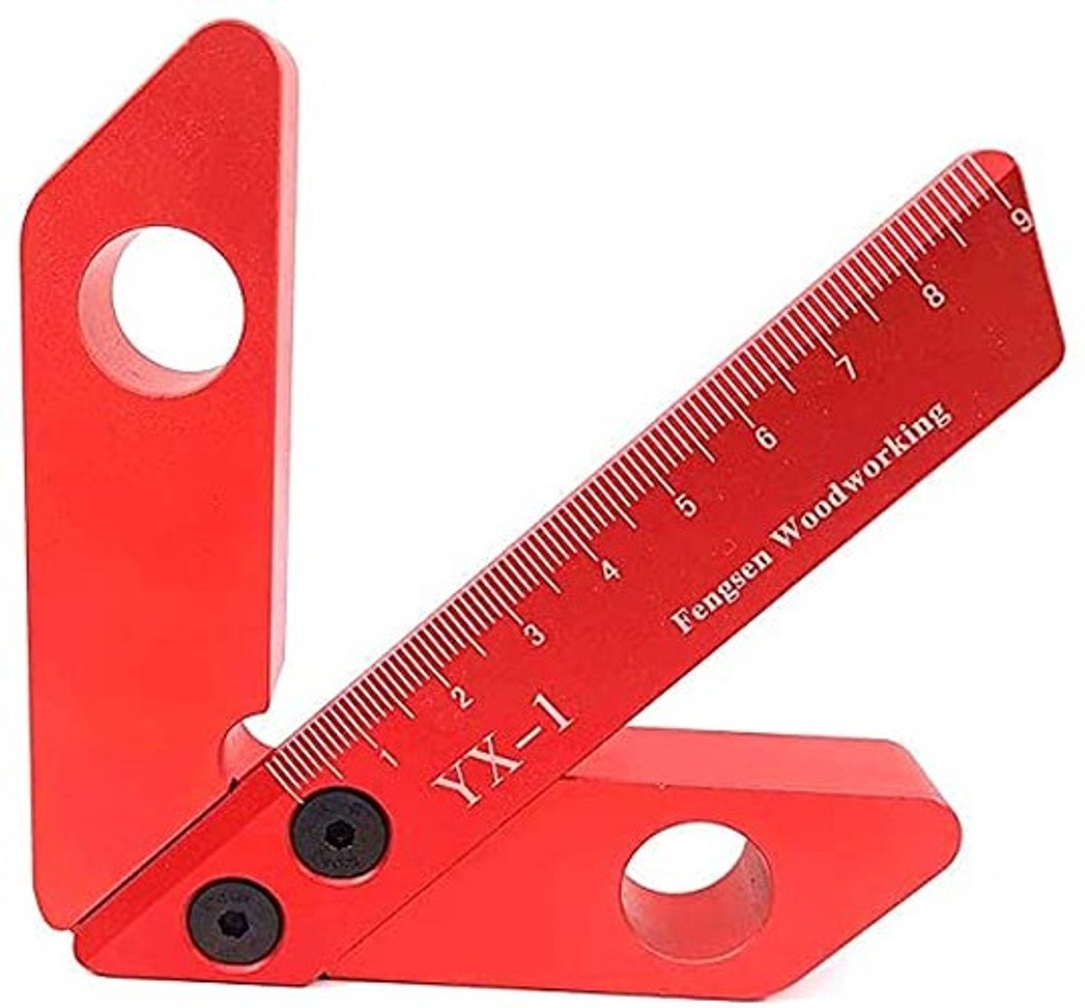 Dailygoods- Center Finder - Houtbewerking Lijnmeter - 45/90 Graden Hoekmeter - Aluminiumlegering - Corrosiebestendig - Nauwkeurig Meetinstrument