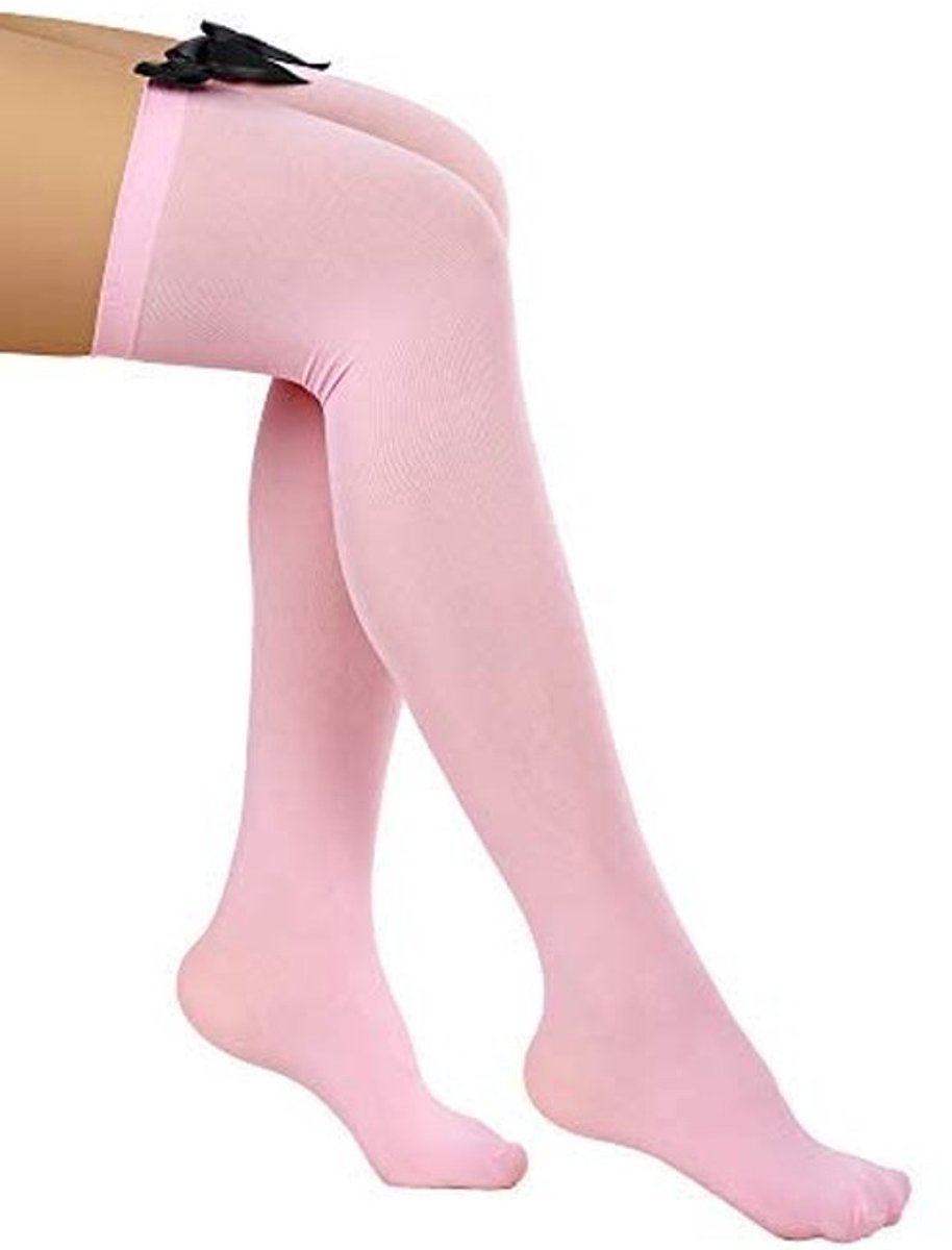 Dailygoods- Kniekousen Dames - Modieuze Fishnet - Chique/Spelen - Ademend Nylon - Perfect voor Feestjes - Aangename Draagervaring - Dijbeenkousen