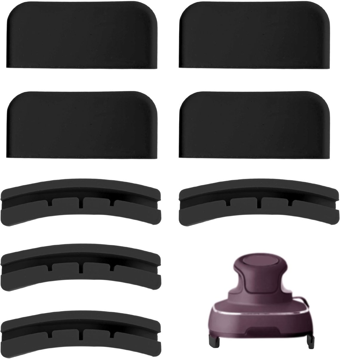 Dailygoods- Airfryer Mat 8 Stuks - Siliconen Hittebeschermer - Onderzetters - Keukenhulp - Draagbare Accessoires - 5,2 x 2,3 cm