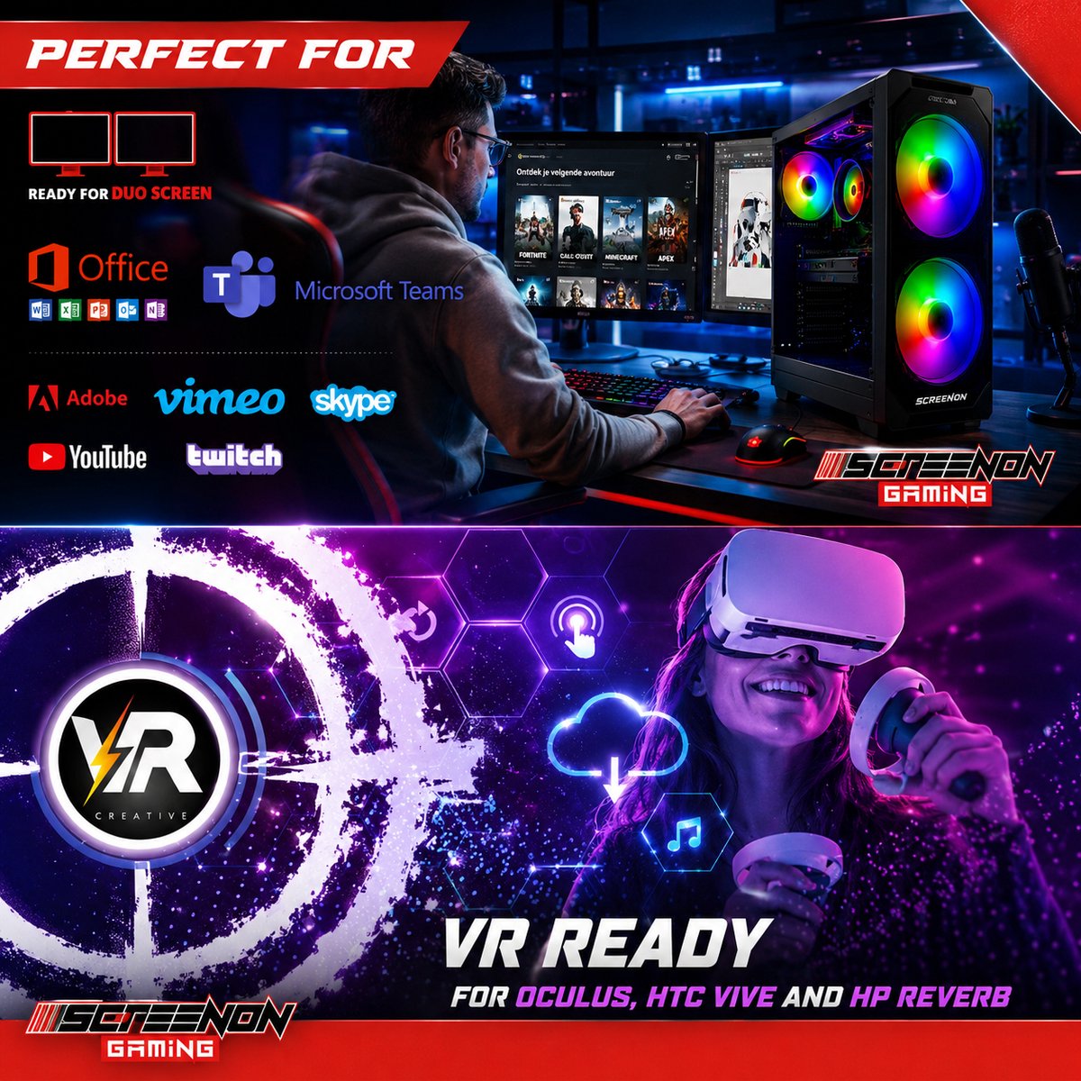 Gaming PC AMD Ryzen 5 2600X + RX550 - Direct klaar thumbnail 6