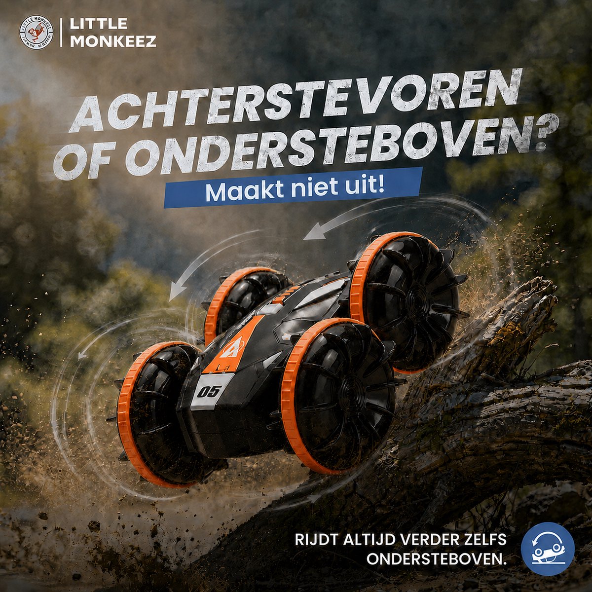 NueNext RC Auto - Bestuurbare Auto - Race Afstandsbestuurbare Auto op Afstandsbediening - Waterdicht - 2x Accu — afbeelding 4