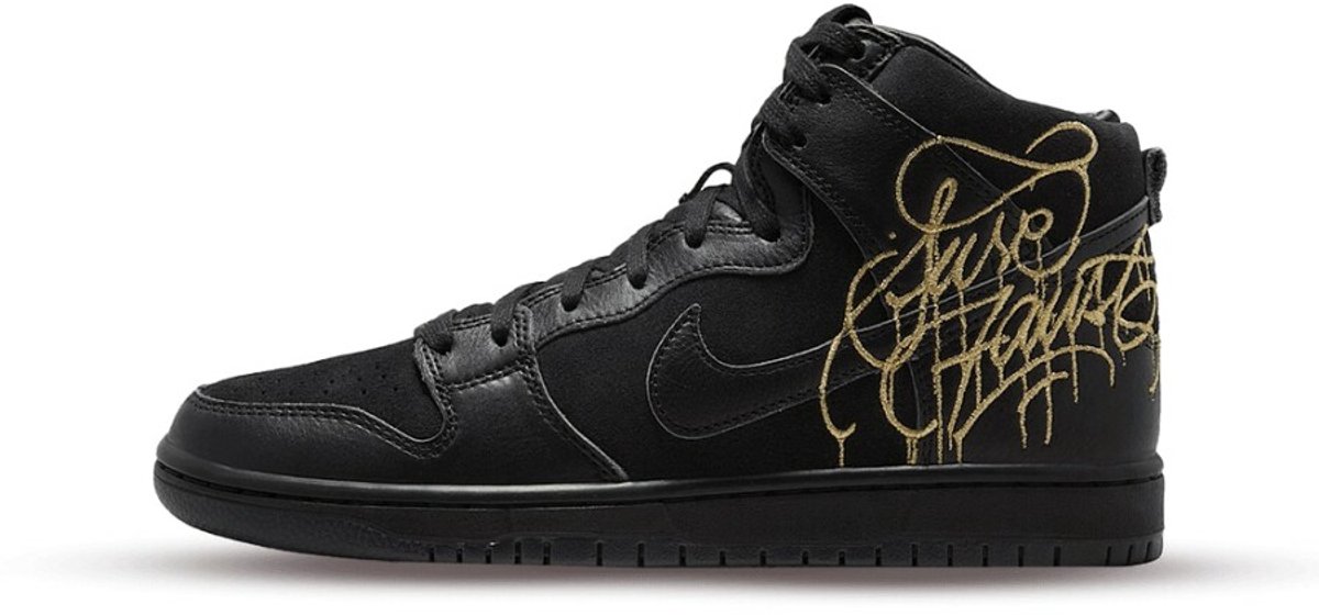 FAUST x Nike SB Dunk High ‘ and Metallic ‘ Zwart