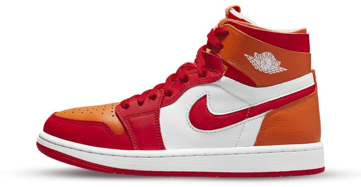 Jordan 1 High Zoom Air CMFT Fire Red Hot Curry (Women's)