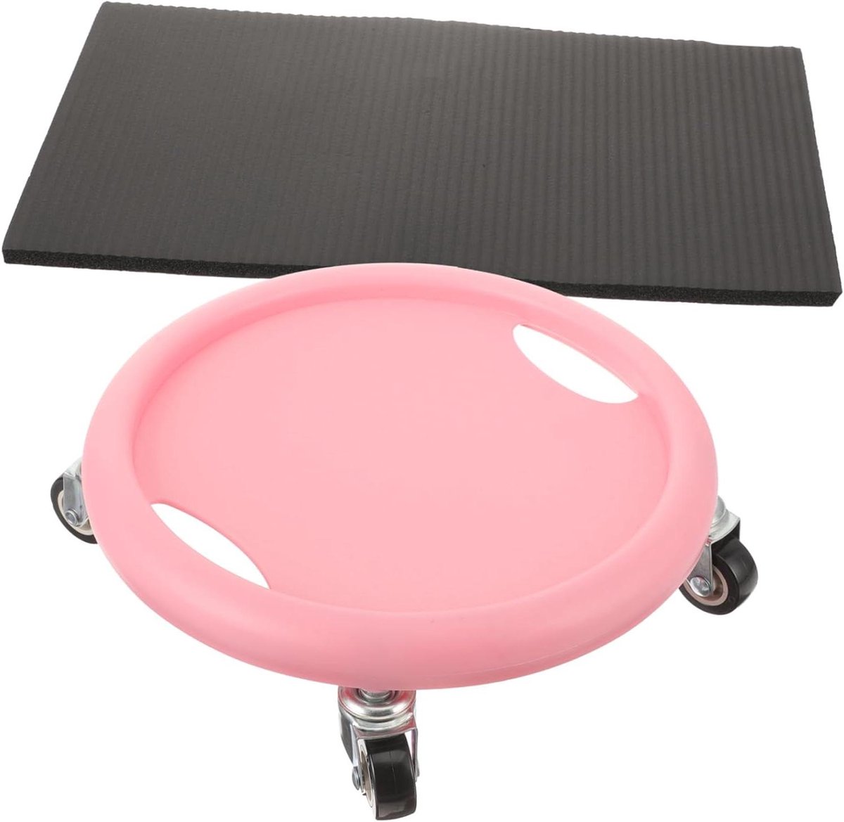 Abdominale Trainingsschijven - Fitness Gliders Core Trainers - Core Training - Geluidsloos en Duurzaam - 28x28cm - Roze