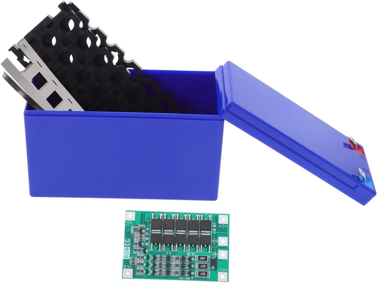 Batterij Behuizing - Batterijhouder - DIY Batterijpakketten - Waterdicht Ontwerp - 15 x 9.8 x 6.5 cm - Zwart