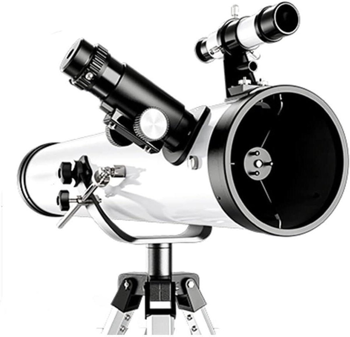 Telescoop met Statief - Astronomie Telescoop Reistelescoop - Sterrenkijken - 114mm Groot Diafragma - 700mm Brandpuntsafstand - Wit