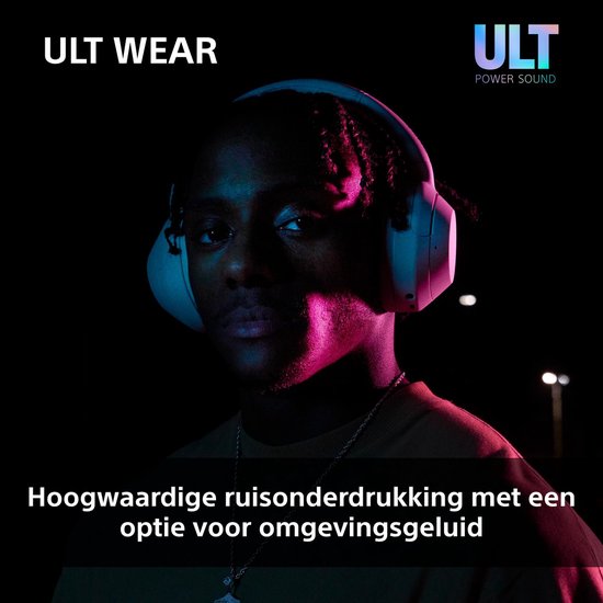 Sony ULT Wear - Draadloze Noise Cancelling koptelefoon met ULT Power Sound - Zwart