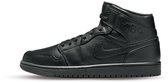 Nike Air Jordan 1 Mid - Maat 47 - Triple Black / Zwart - Sneakers Heren