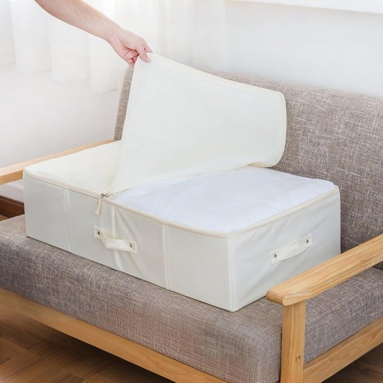 Opbergdoos Trouwjurk - Bewaardoos Jurk - Jurk Beschermen - Stof- en Vochtbestendig - 71x40x17.5 cm - Beige — afbeelding 4