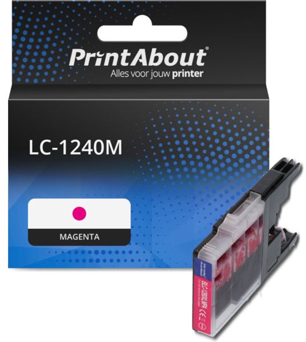 PrintAbout huismerk Inktcartridge LC-1240M Magenta geschikt voor Brother