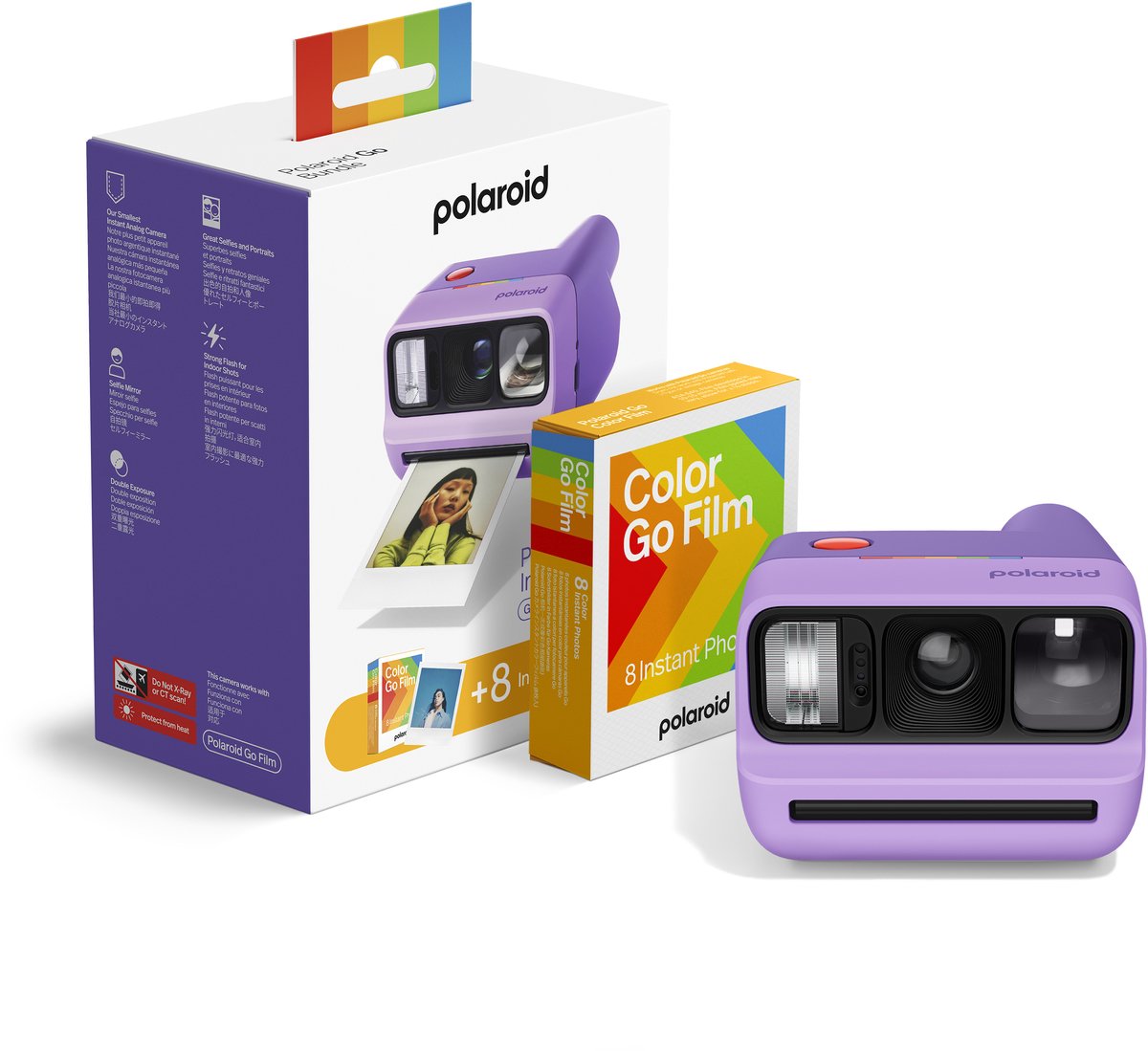 Polaroid Go Gen 3 Purple + Color Film Bundle - 8 Photos thumbnail 2