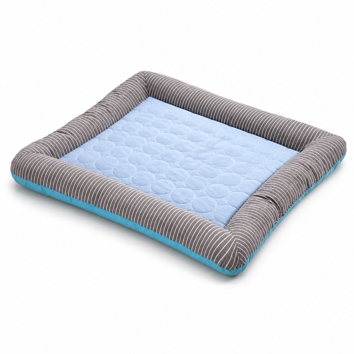 Zelfkoelende Koelmat Hond - Comfortabel Koelkussen en Ademende Ijszijde Hondenmand - Wasbare Koeldeken voor Honden en Katten - Blauw