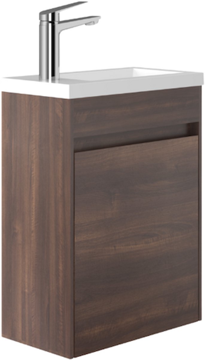 LINEA UNO - Seki 40 - Walnoot - Toiletmeubel - - 301752