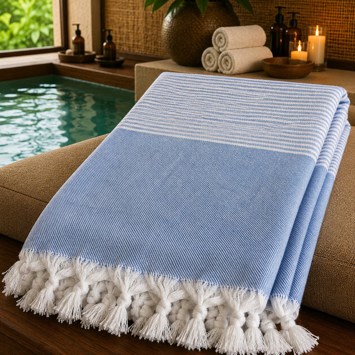 100% Natuurlijke Katoenen Hürrem Peshtemal Badhanddoek Turkse Handdoek Hammam Strandlaken