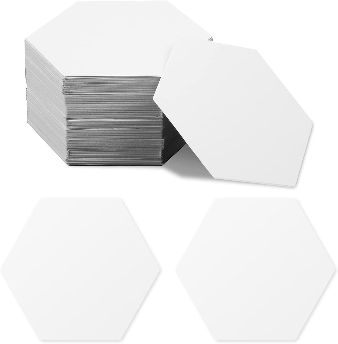 200 Stuks Papieren Sjablonen voor Quilten, Hexagonale Vormen van 2.5 cm voor Patchwork en Quilting Benodigdheden